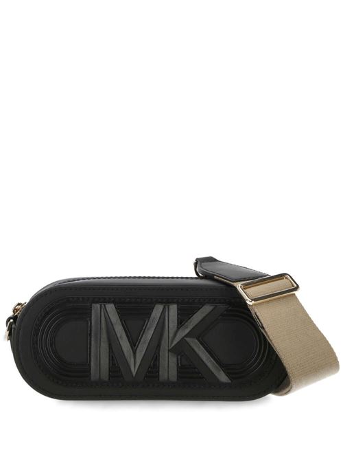 black calf leather smooth grain appliqué logo Michael Kors | 32H3G3VC6L001BLACK